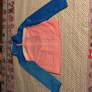 Puma littles girls blue and pink track suit